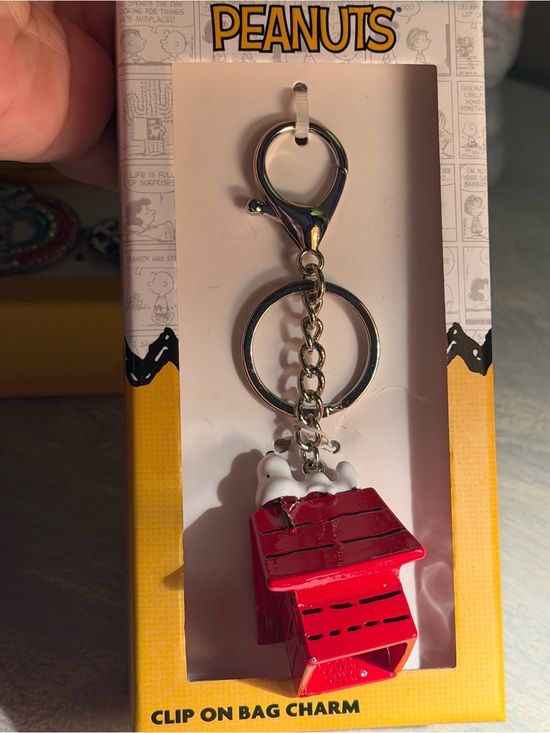 Peanuts Handbags - Peanuts Red Snoopy Doghouse Clip On Bag Charm with Silver Hardware. New